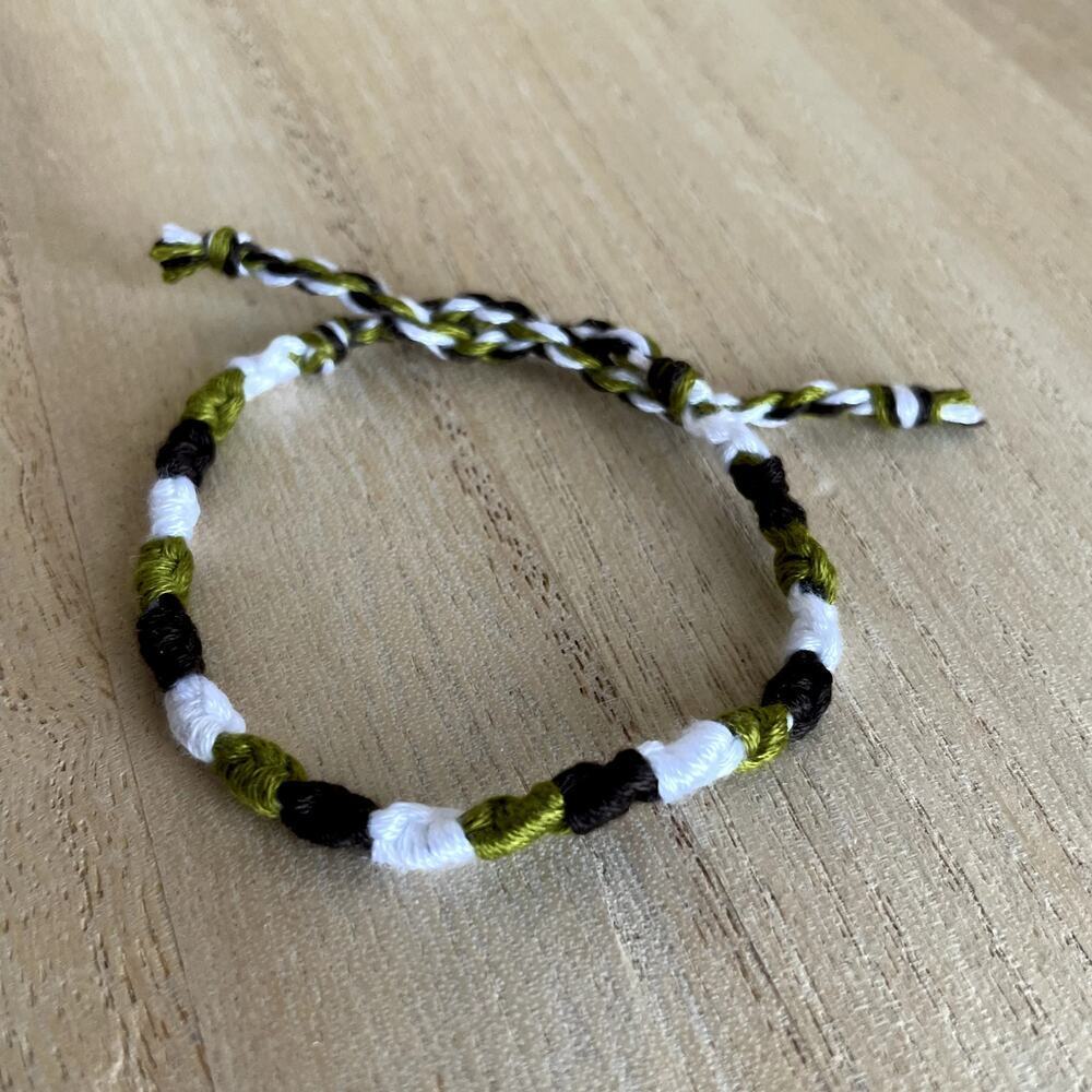 Roberta Bracelet, anklet, trendy, comfortable, tie, embroidery thread, woven, gi